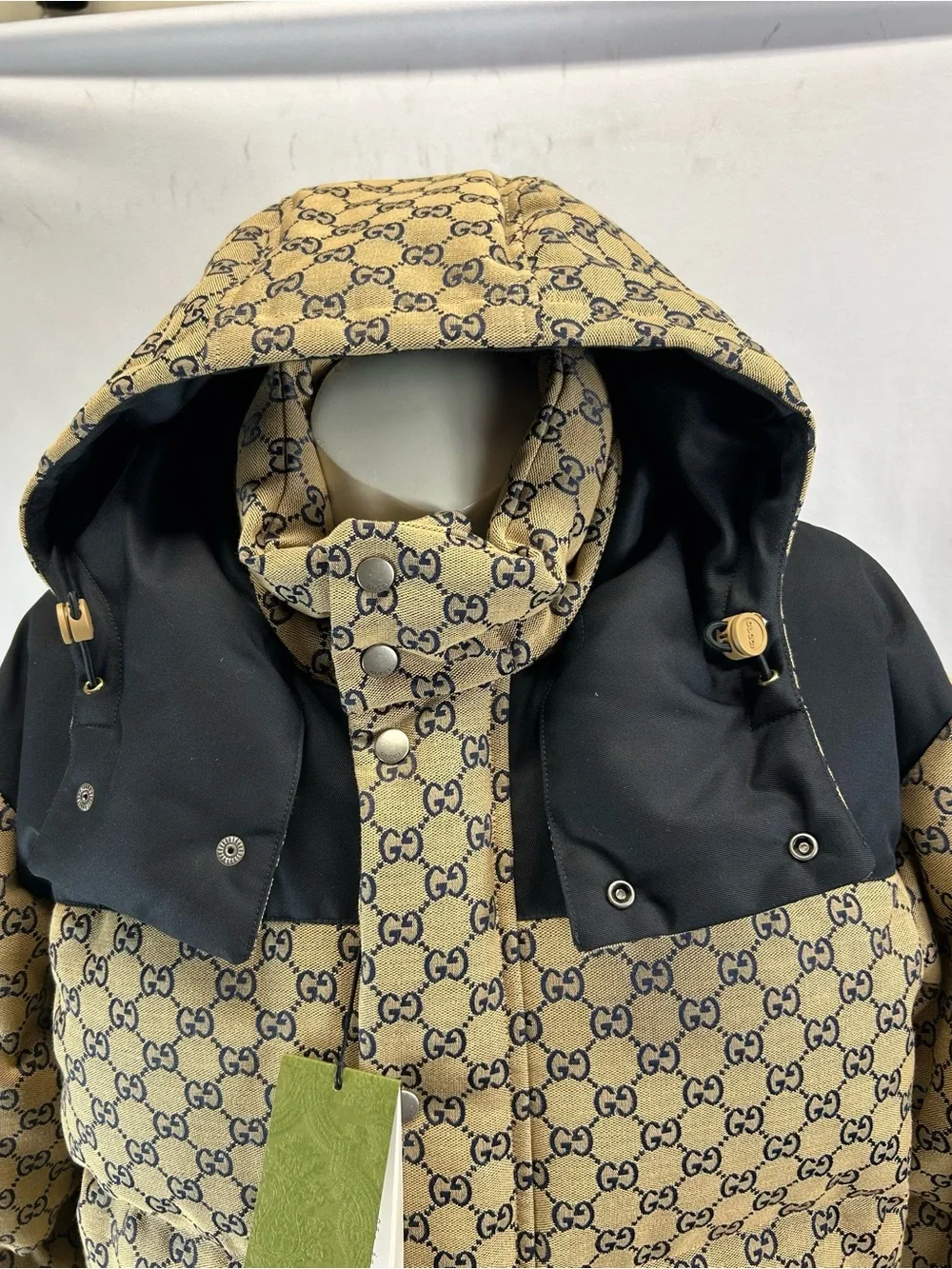 Gucci Gg Canvas Goose Down Jacket